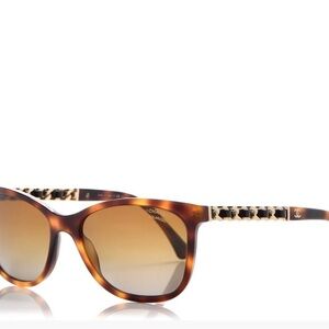 CHANEL Brown Tortoise Sunglasses